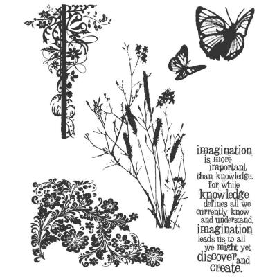 Stampers Anonymous Tim Holtz Cling Stamps - Nature's Discovery